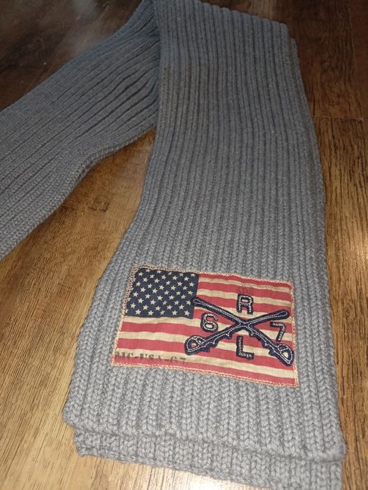 Szalik Ralph Lauren bawełna/kaszmir