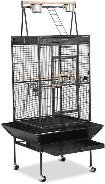 NOVO! ENVIO GRÁTIS!  Gaiola para Papagaio Com Poleiro