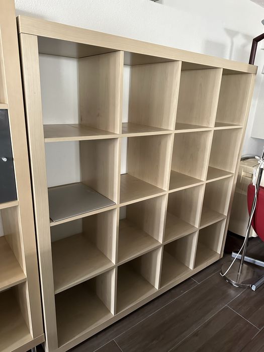 Estante Expedit / Kallax efeito Bétula 147 x 147