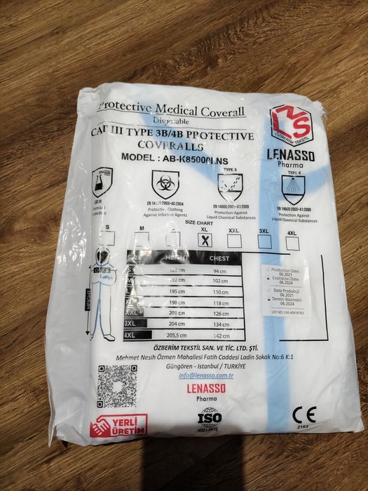 Багаторазовий вологостійкий малярний, медичний,  робочий костюм XL