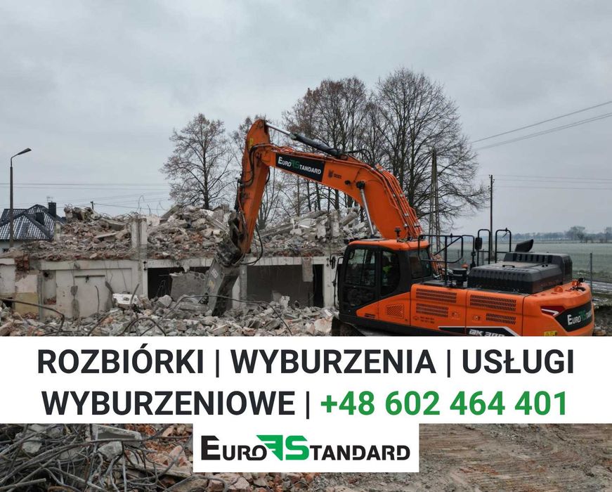 Rozbiórki Wyburzenia Usługi Wyburzeniowe Komercyjne i Prv |Opole+70 km