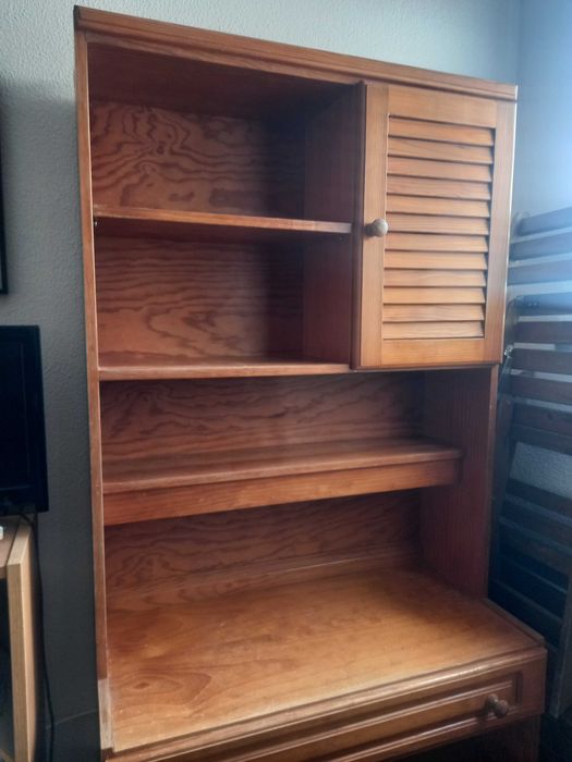 Estante secretária em pinho maciça