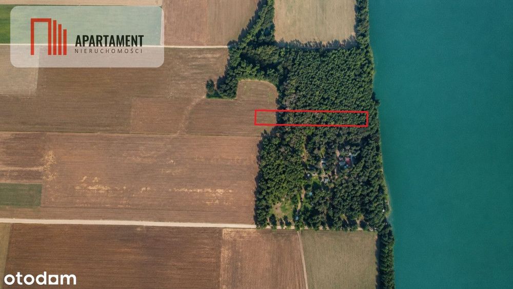 Działka z linią brzegową jeziora, wydane WZ