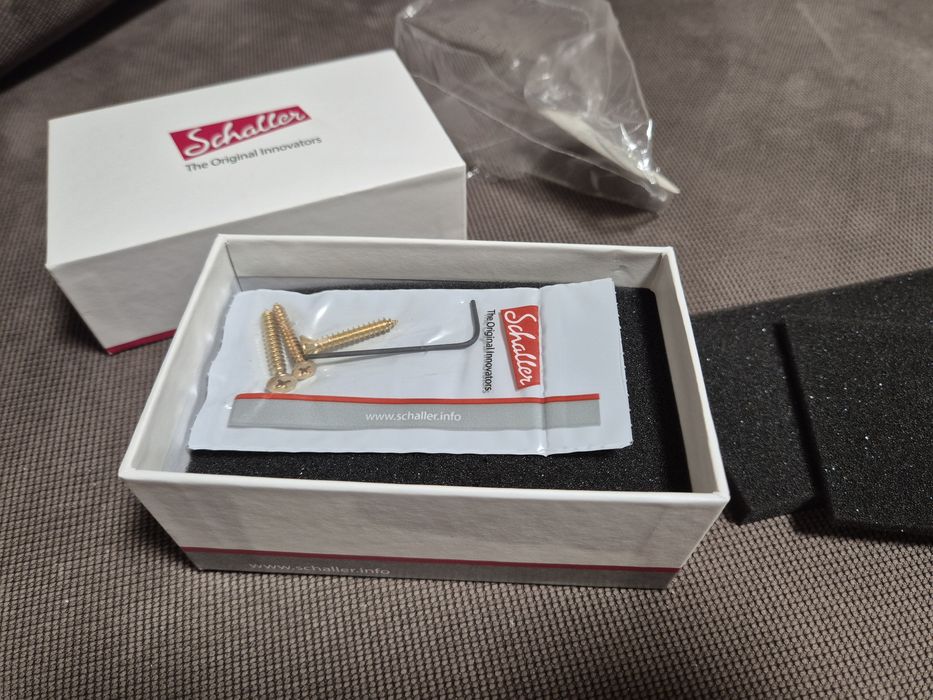 Schaller High Mass 5 String Bass BRIDGE  Rollers Badass Gold бридж бас