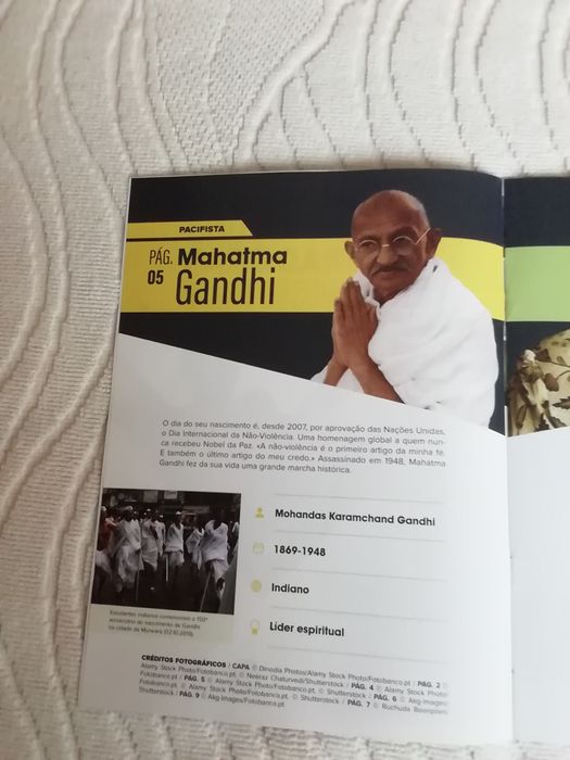 Fascículo. n° 5 de "30 figuras inspiradoras do nosso tempo", novo