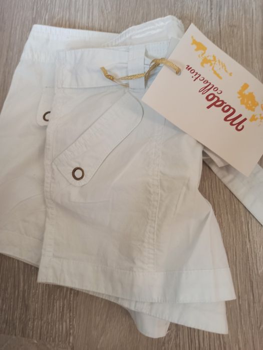 Bawełniane spodenki z metką