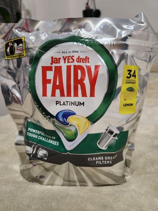 Kapsułki do zmywarki  fairy platinum 34 sztuki
