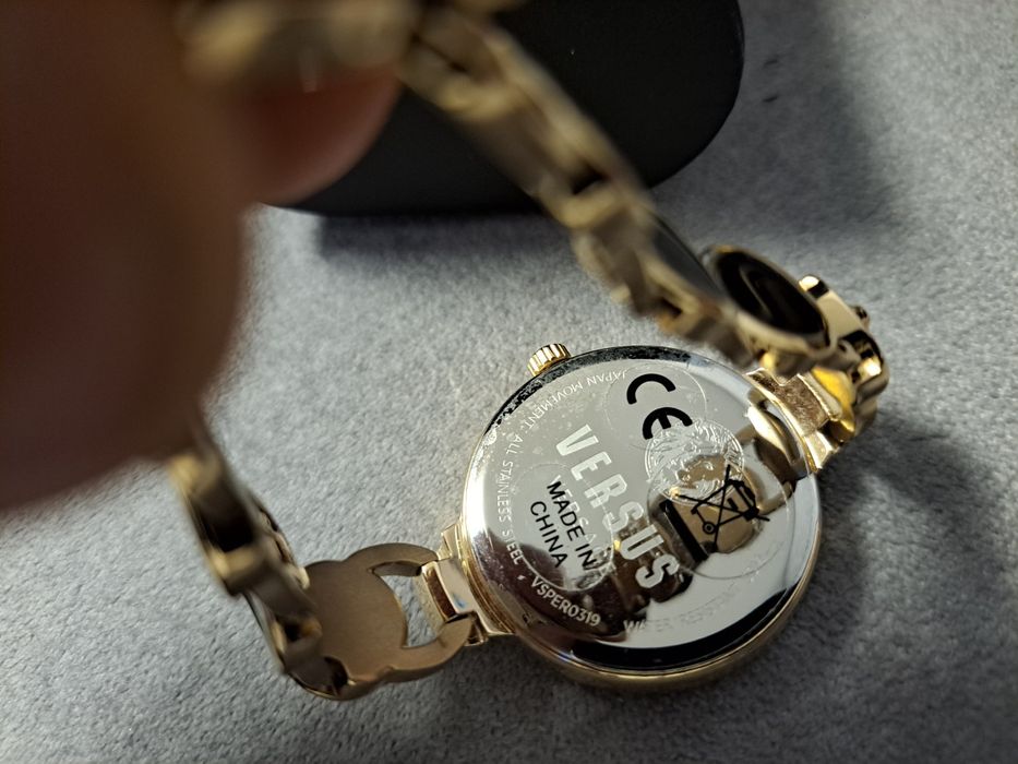 Nowy zegarek versace versus damski bransoleta złoty oryginalny prezent