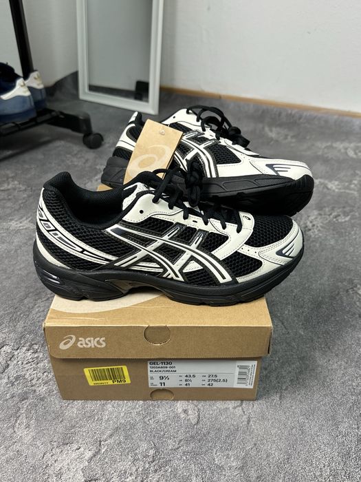 Кроссовки Asics Gel-1130 ОРИГИНАЛ Black/Cream Новые 43.5 р