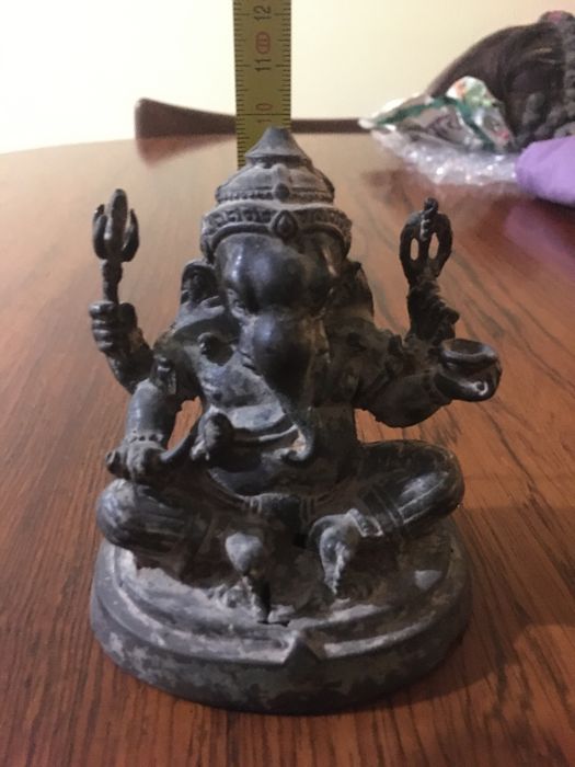 Estátua de Ganesha em Bronze (10 cm)