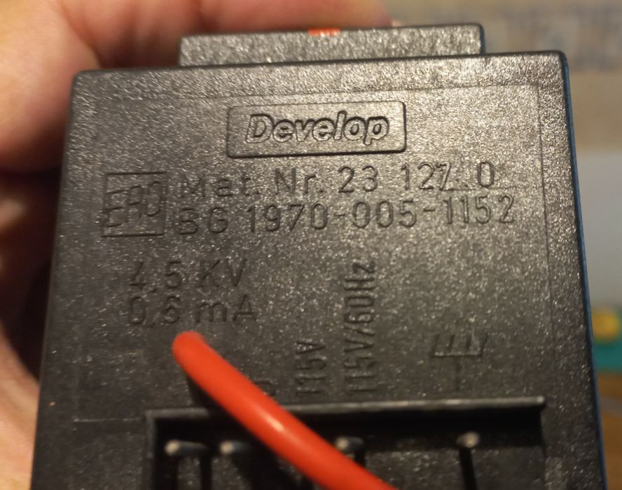 Cewka wysokie napięcie 4,5kV 0,6mA