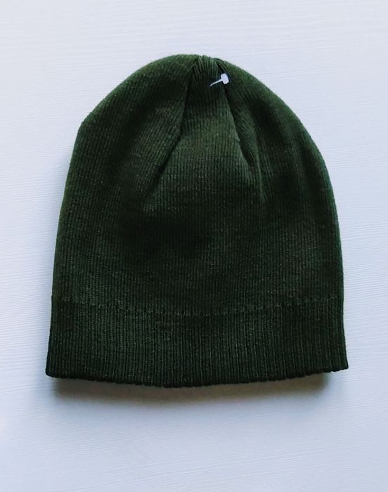 Zielona czapka beanie zimowa oryginalna włoska uniwersalna Fergi