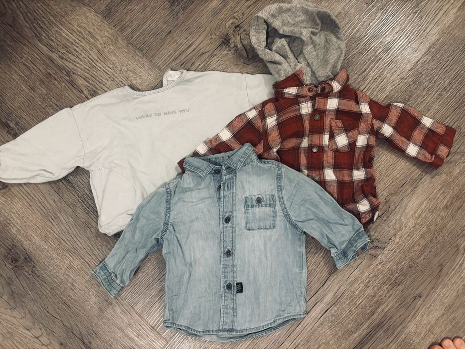 Ubranka dziecięce 35 sztuk body oraz koszulki.