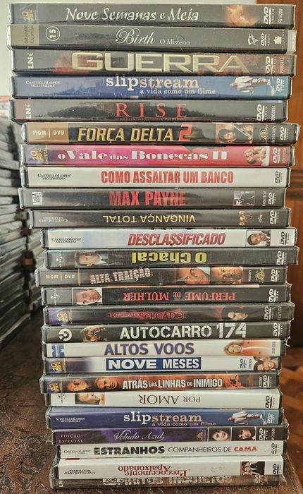 180 dvd's selados