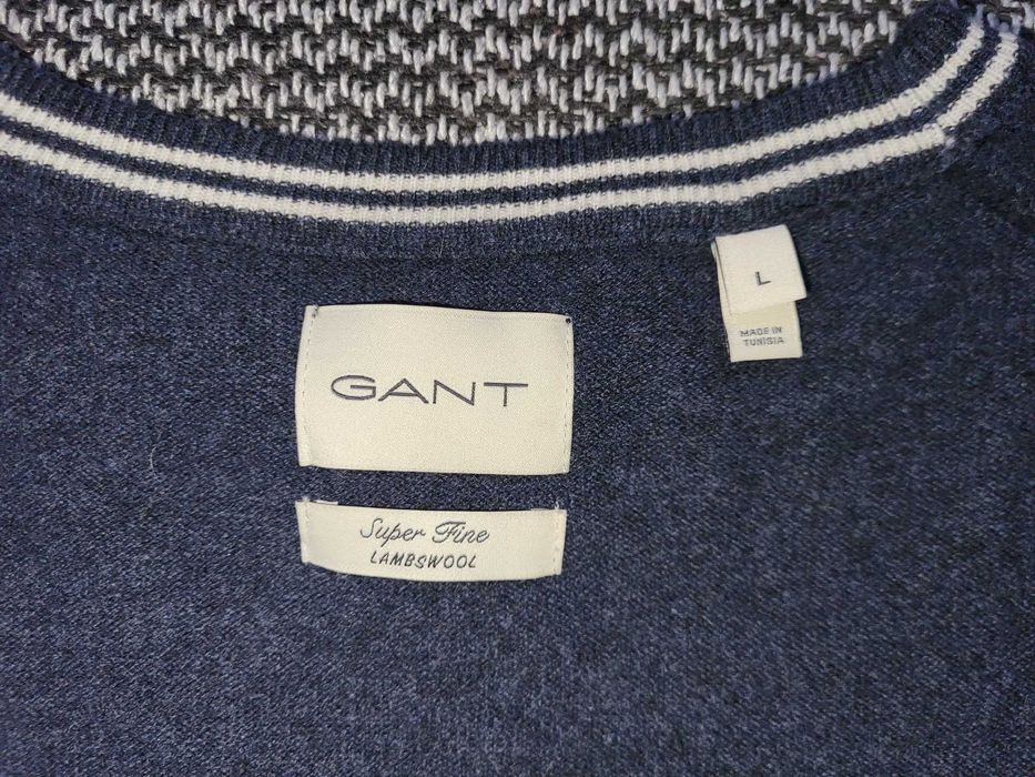 Granatowy sweter GANT, rozmiar L