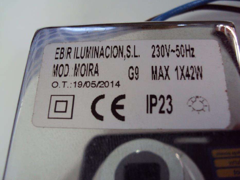 Candeeiro para espelho WC - Lâmpada G9