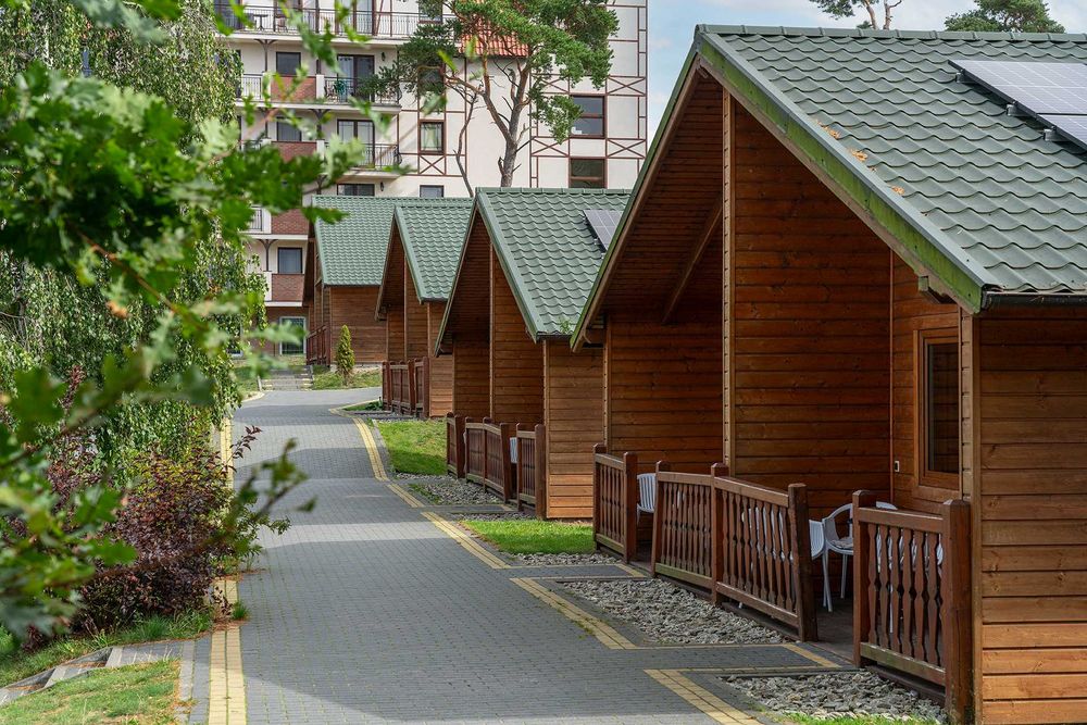 Domki całoroczne 100 m od plaży!!domek, sauna, plac zabaw, jacuzzi