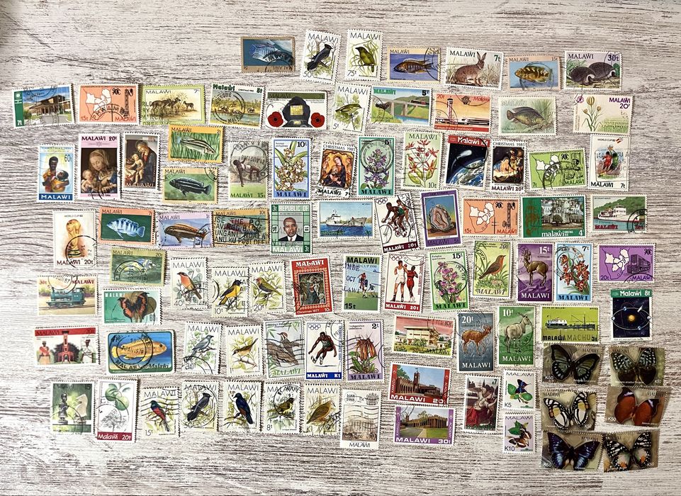 Coleção 92 selos do Malawi - Africa