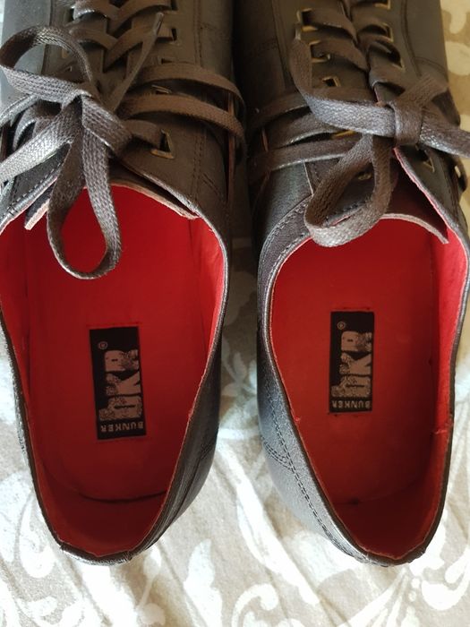 Sapatos Bunker pele natural homem