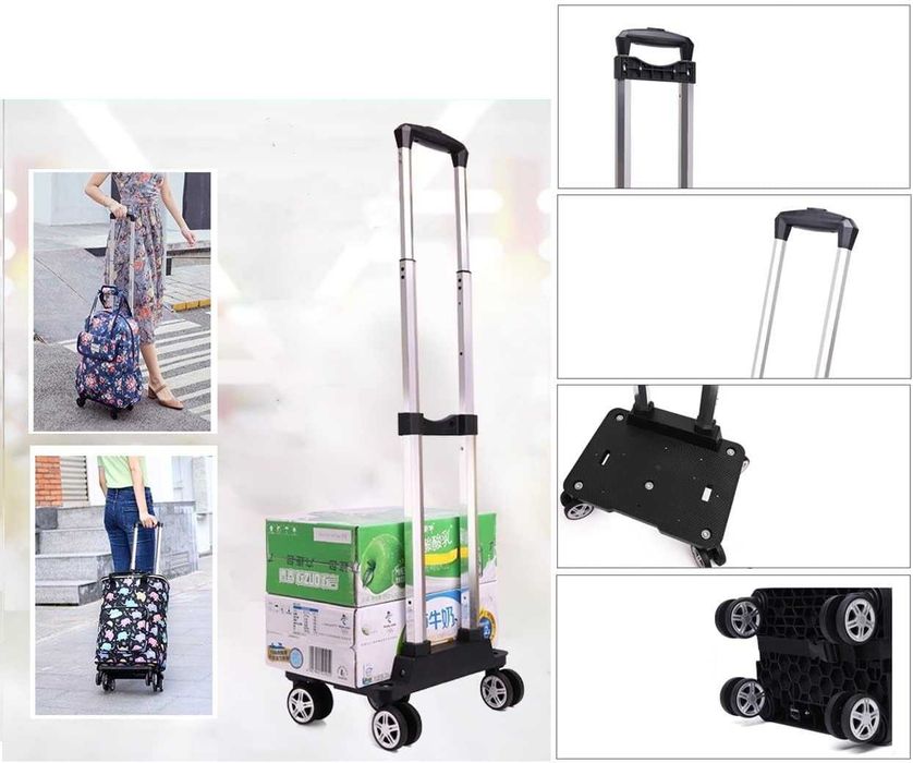 Wózek transportowy, bagażowy,ręczny - pięciokołowy