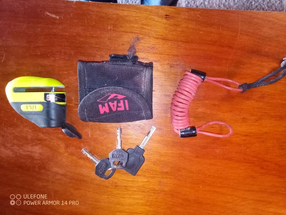 Cadeado para disco de mota usado em bom estado