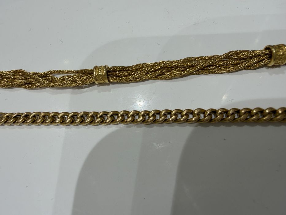 Pulseira de ouro 19.2k com contraste