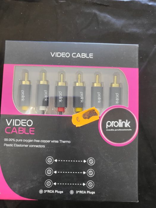 Cabos de áudio novos