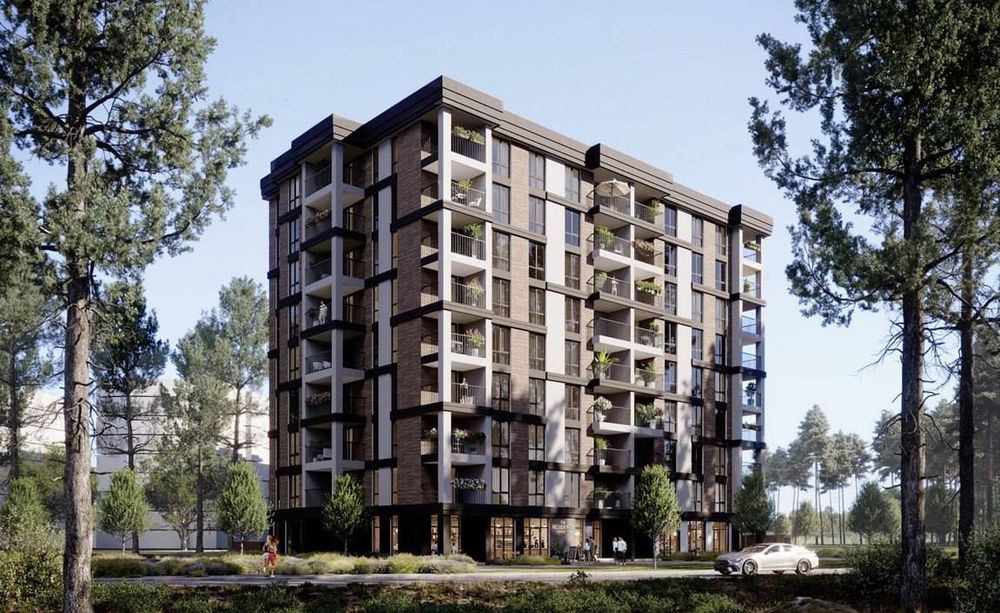 Продаж 1к квартири 44,16 м² з терасою 17,98  м² в  Ірпені в новому ЖК Бруклін •  52992$ • оформлення 1%• ваучер • сертифікат - Вид 4