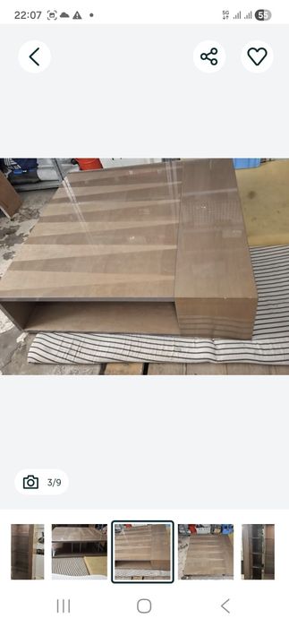 Stolik kawowy Kler Alf Uno Claire — połysk, stan idealny — 1 900 zł