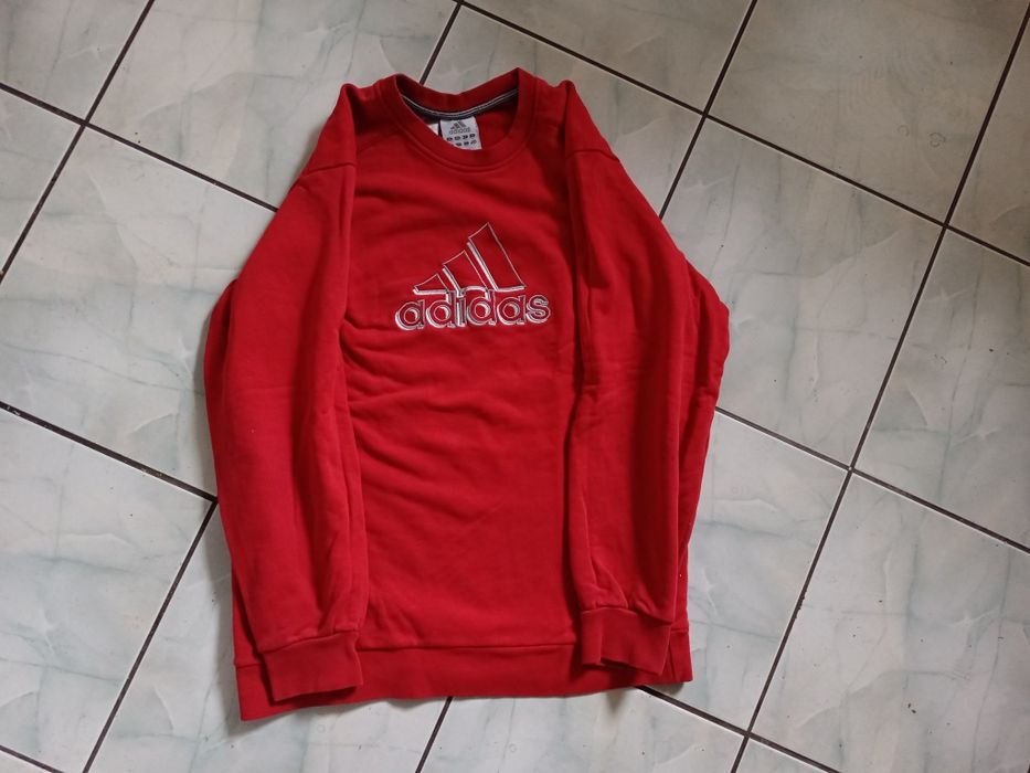 Bluza adidas czerwona L