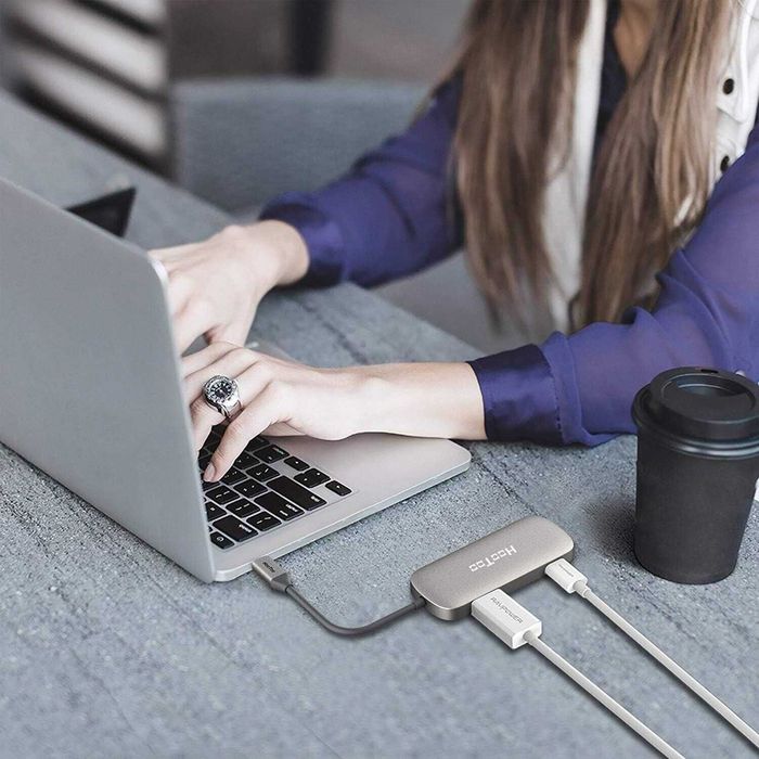 Адаптер Xiaomi HooToo HT-UC007 USB-C для Mac та PC w/HDMI, Ethern, OTG