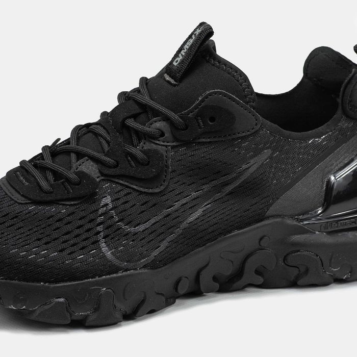 Кросівки Nike React Vision Black premium | Кроссовки Найк чоловічі