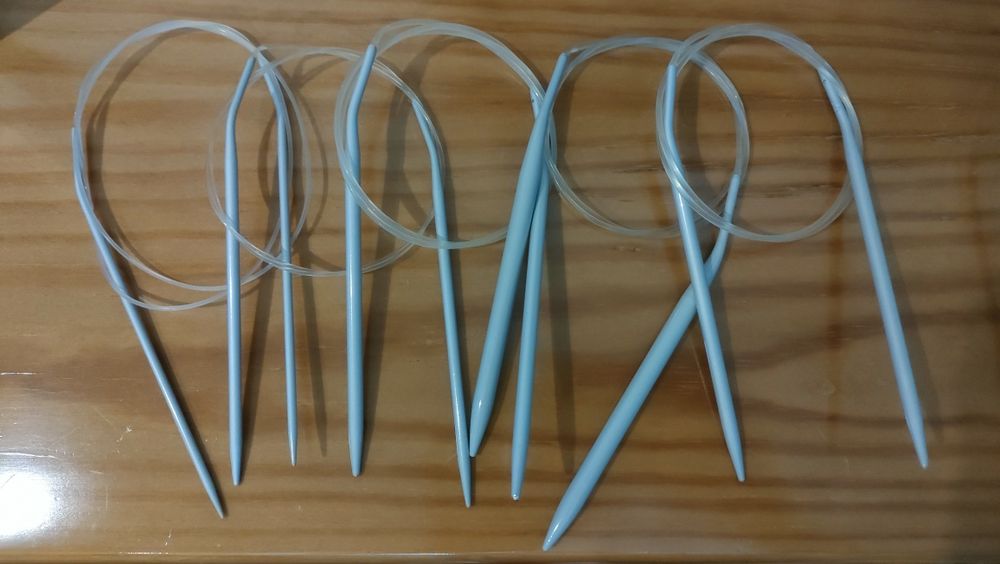 Agulhas crochê linhas malhas