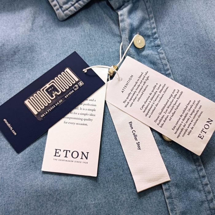 Koszula jeans Eton niebieska roz.L nowa