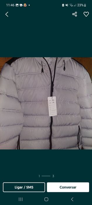 Casaco 100% poliéster..tamanho L ..NOVO..