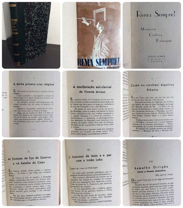 - OLIVEIRA (Lopes d´).
REMA SEMPRE!. Memórias, Crítica, Paisagem