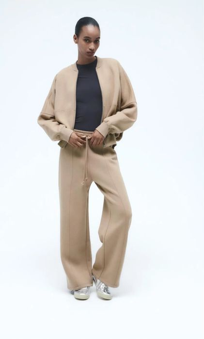 Спортивний костюм zara бежевий