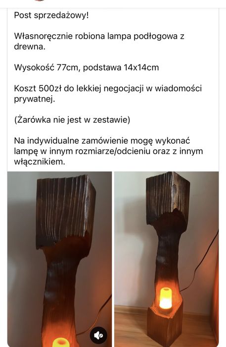 Lampa wykonanie wlasnoreczne