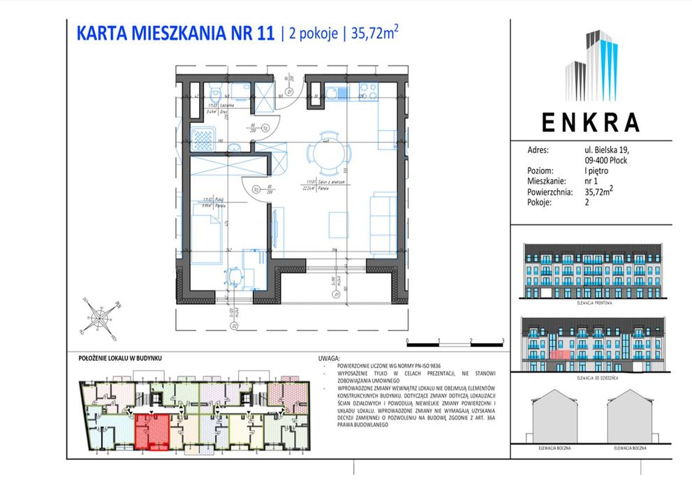 Nowe Mieszkanie- 35,72M2