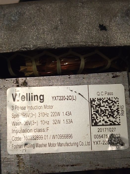 Silnik do pralki dwie sztuki