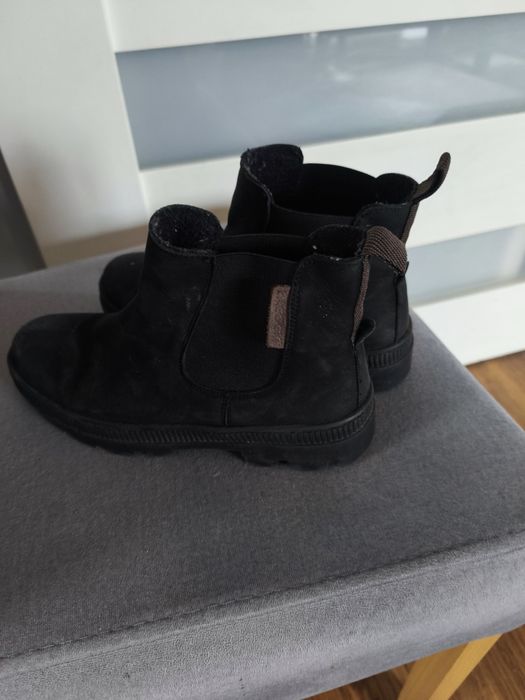 Buty sztyblety skórzane
