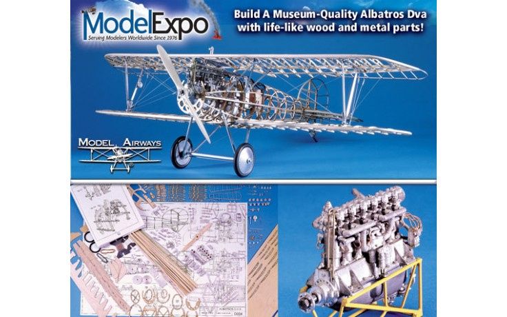 Kit Avião modelismo Albatros 1917 escala 1/16 da Model Airways