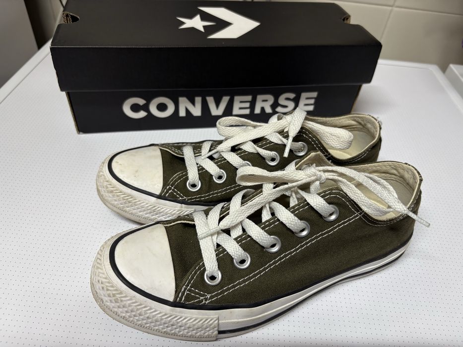 Sapatilhas All Star verde escuro tam 36