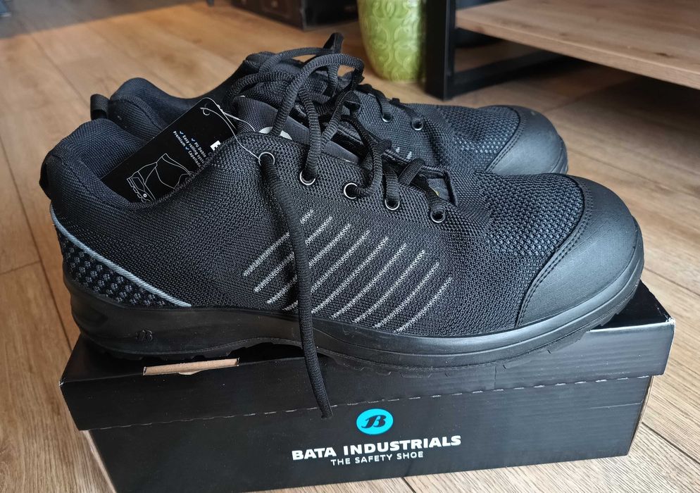 Buty półbuty robocze ochronne Bata Cernan S1P SRC ESD czarne 48