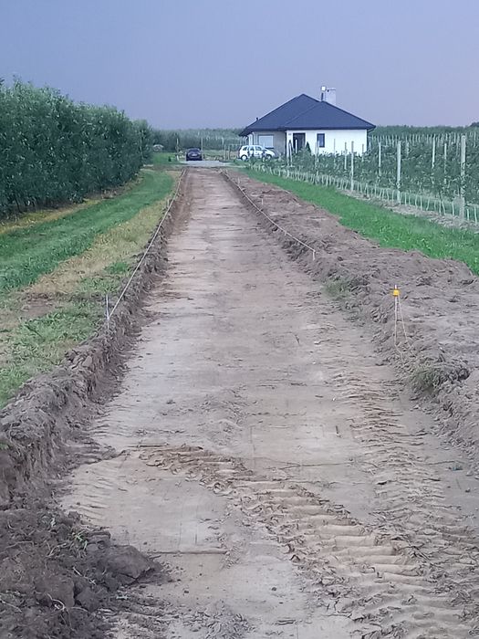 Wyrywanie sadów. Usługi koparko-ładowarką