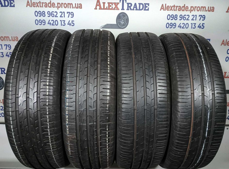 4 шт. 185/65 R15 Continental EcoContact 6 літні шини вживані