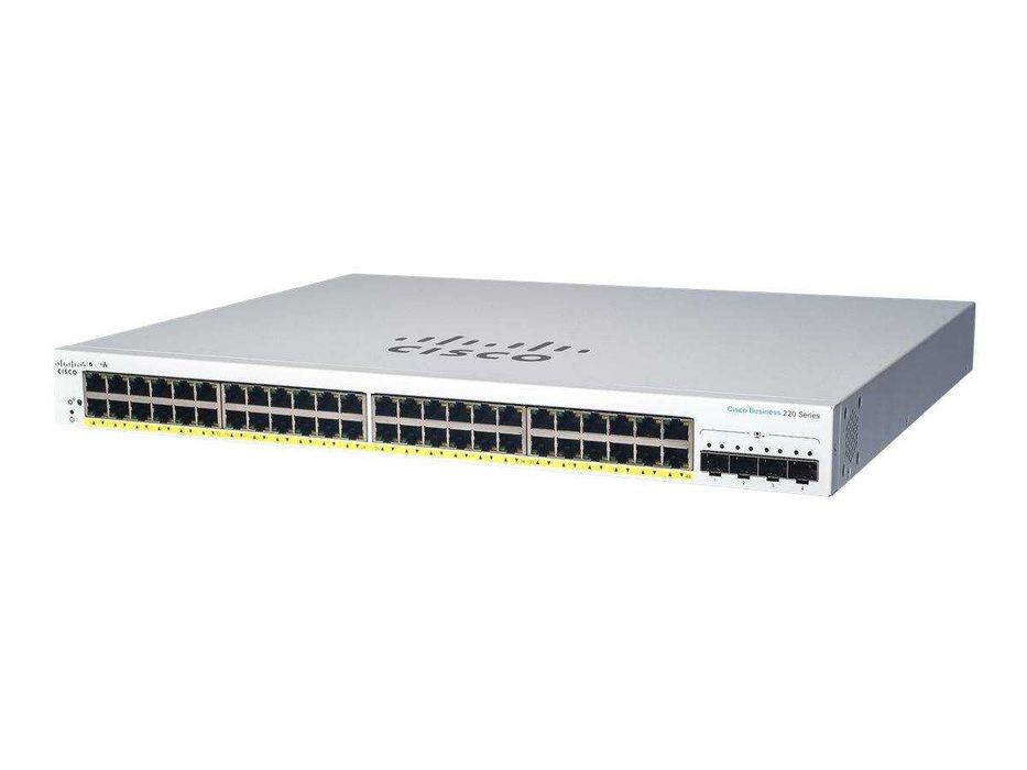 Switch Cisco CBS220-48T-4G — 48 Portas Gigabit + 4 SFP — Novo
