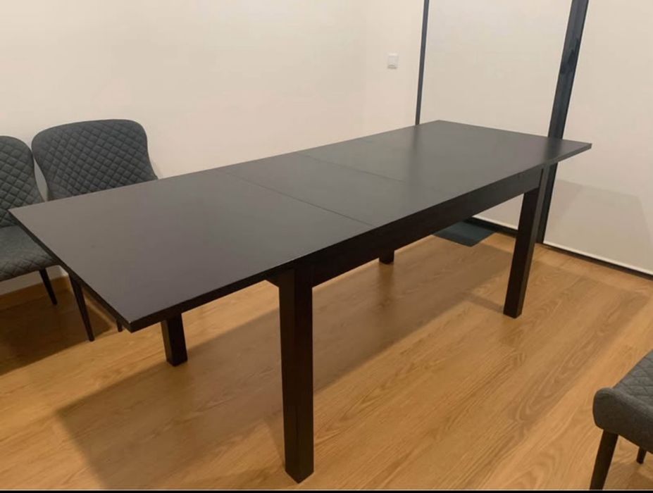 Mesa extensível preta