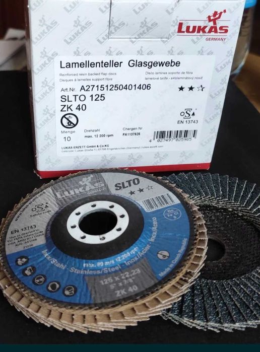 Tarcze do szlifowania lamelka Lukas P40