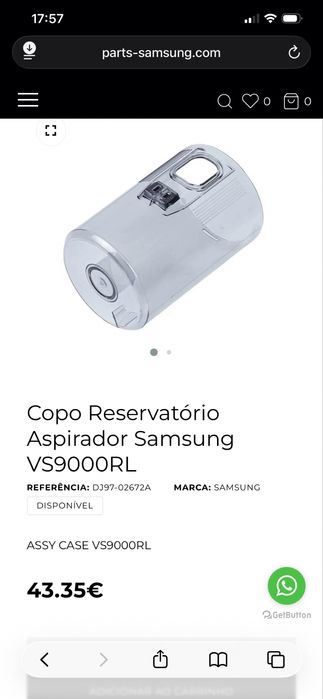 Selling Samsung Vacuum Cleaner Dust Cup